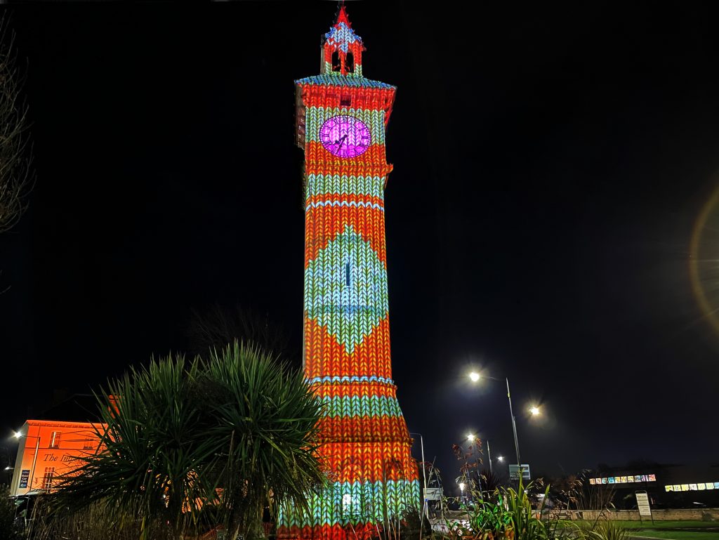 Christmas Jumper Wrap on Landmarks for ND Councill