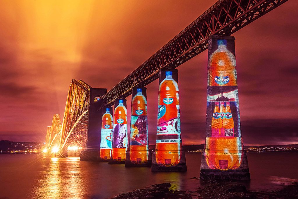 Irn Bru Double Take projection