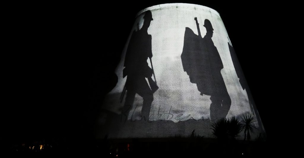 Projection mapping historical events