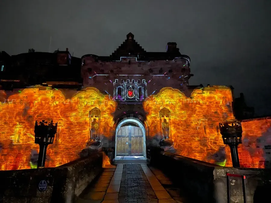 event technologies Light festivals, Edinburgh castle show