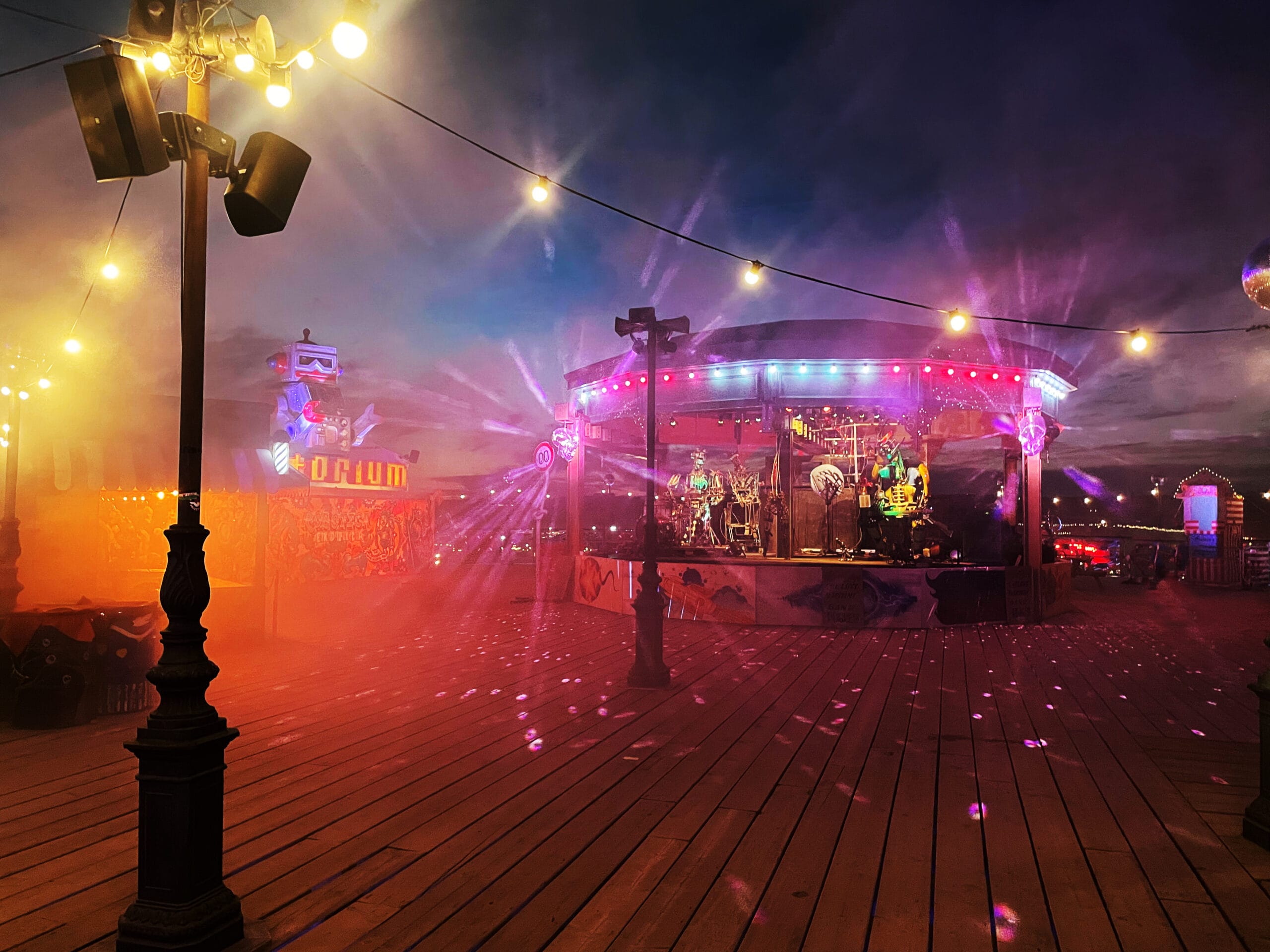 Immersive lighting design for festivals and public attractions