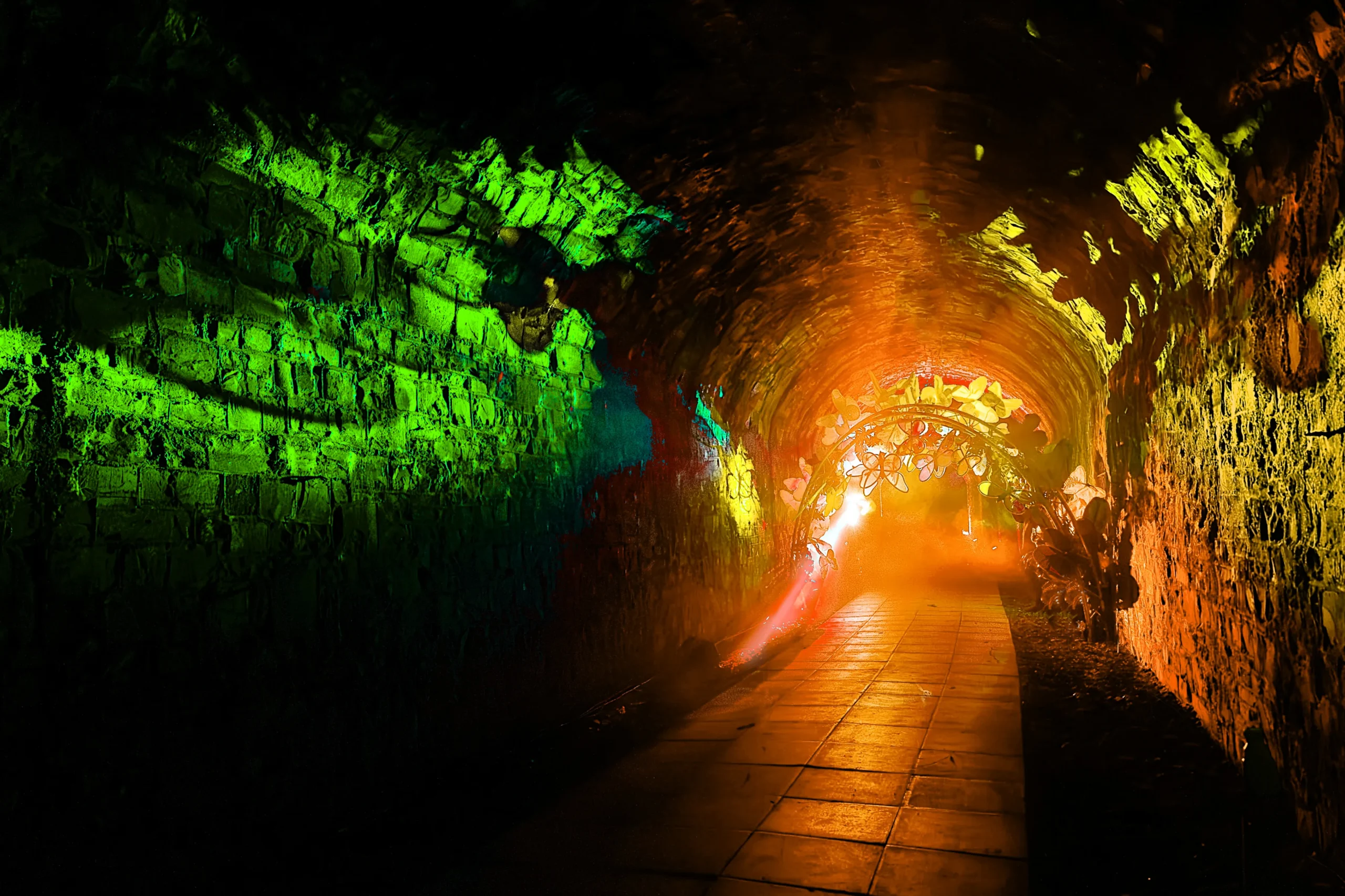 Immersive Event Lighting For Charity Nightwalk Through Old Rail Tunnel On Tarka Trail Devon